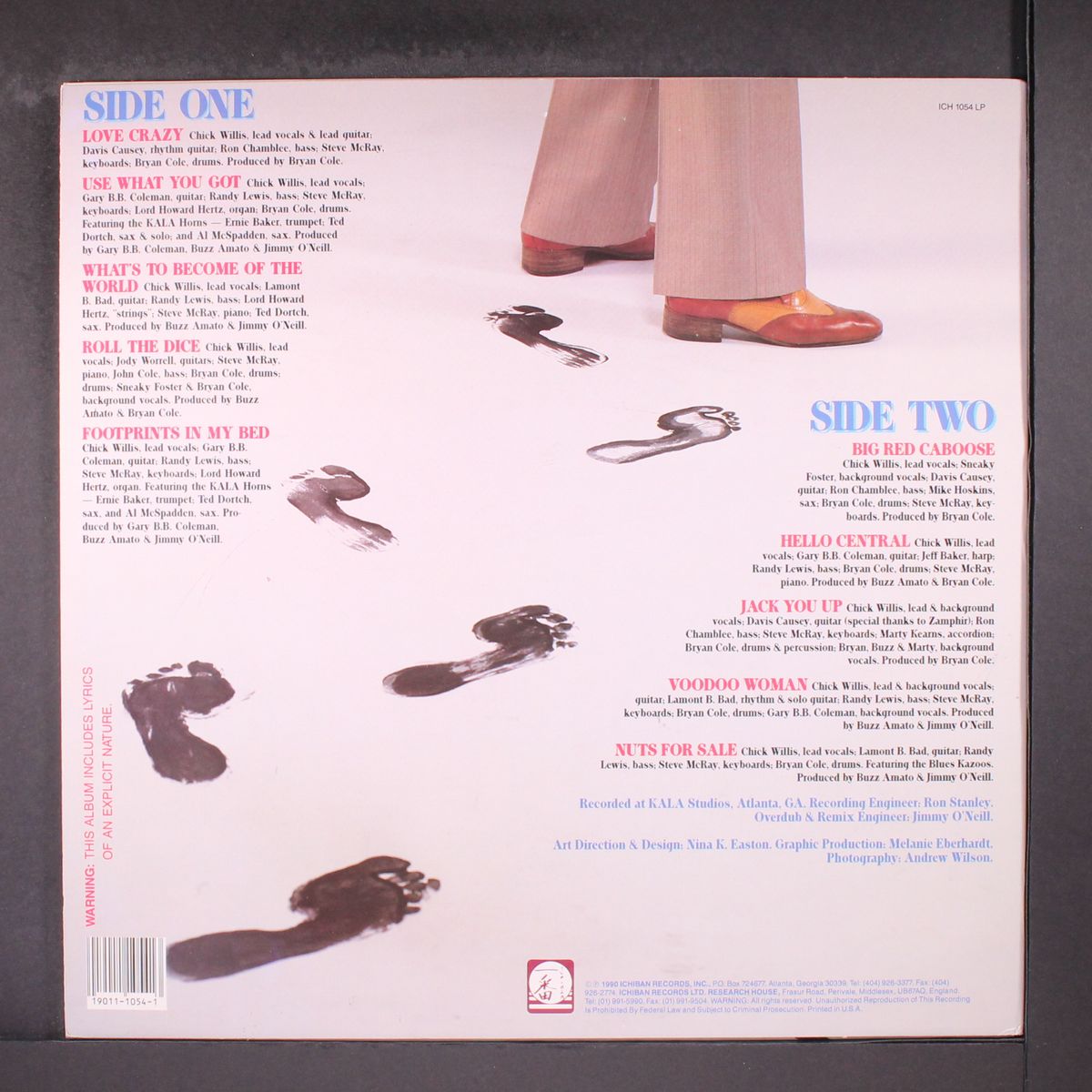 footprints in my bed by CHICK WILLIS