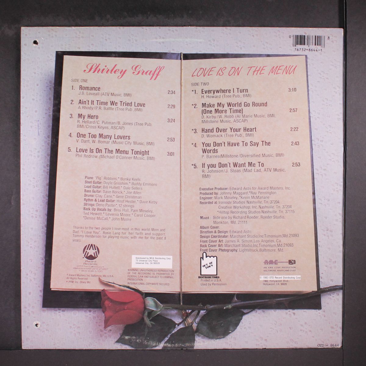 love is on the menu by SHIRLEY GRAFF