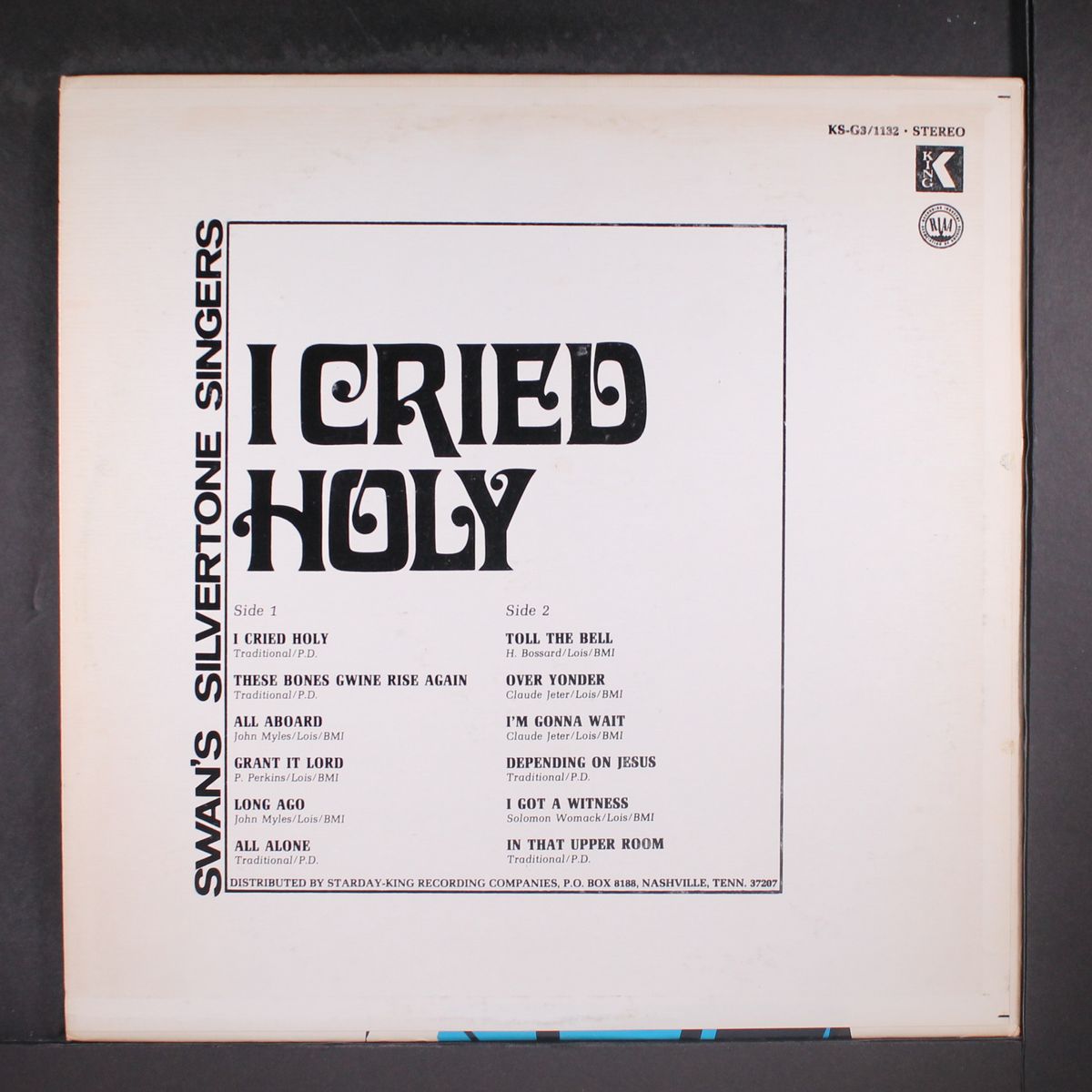 i cried holy by SWAN'S SILVERTONE SINGERS