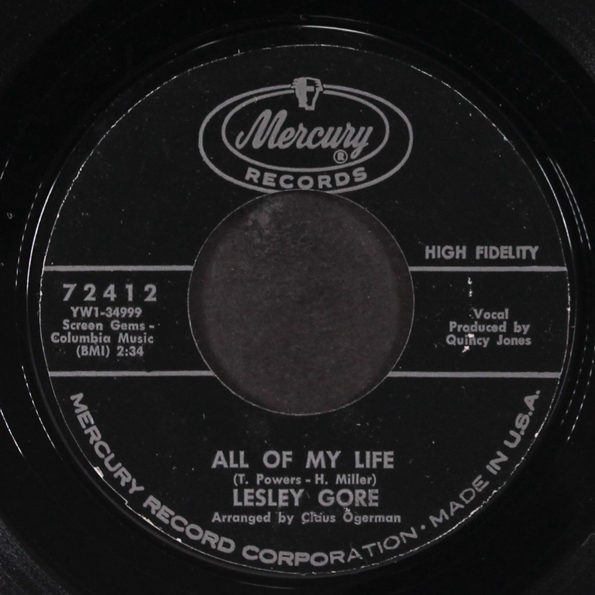 all of my life / i cannot hope for anyone by LESLEY GORE