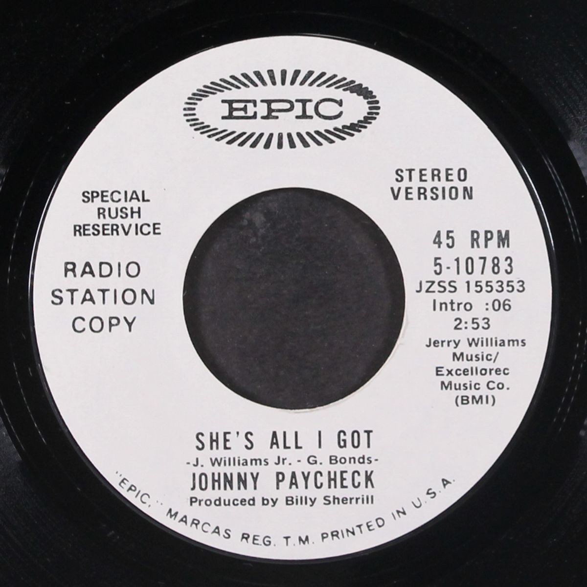 she's all i got by JOHNNY PAYCHECK
