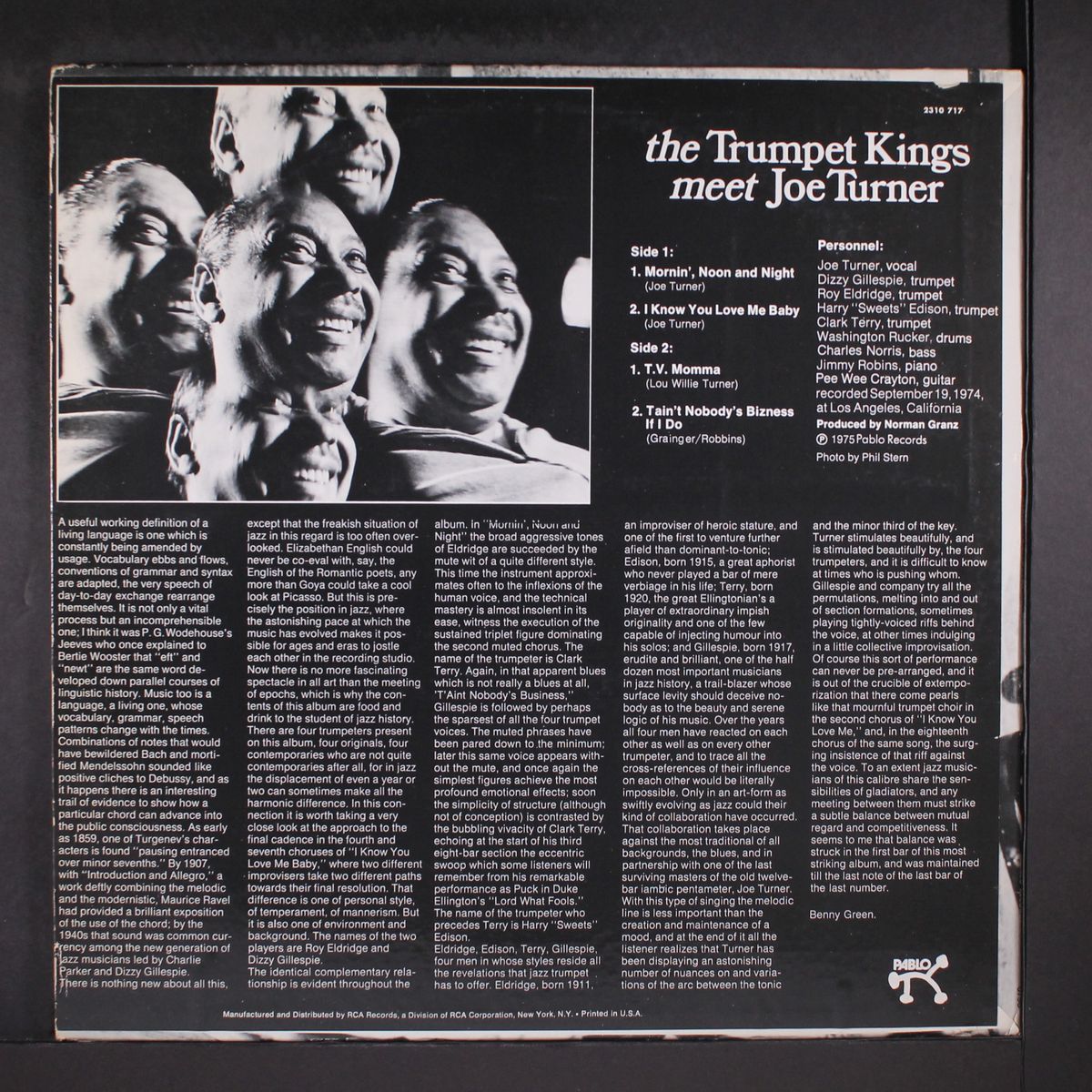 the trumpet kings meet joe turner by JOE TURNER