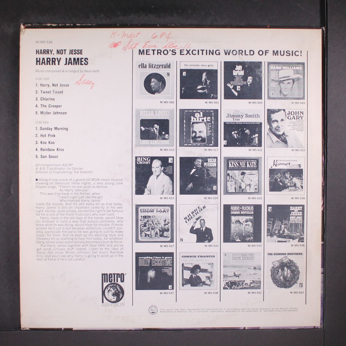 harry not jesse by HARRY JAMES