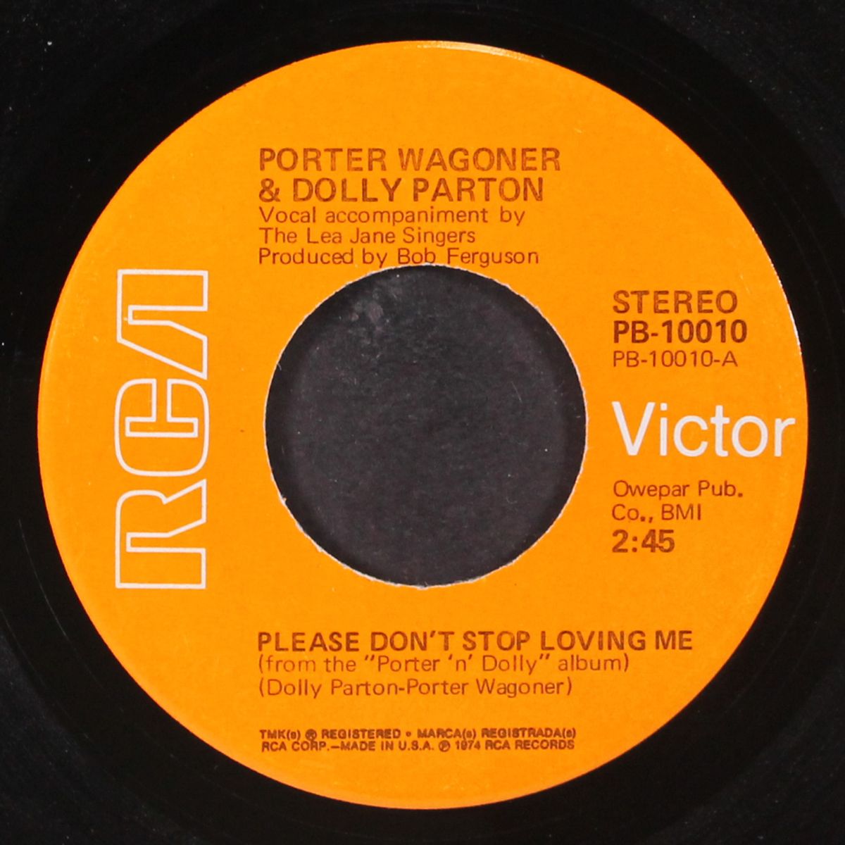 please don't stop loving me / sounds of nature by PORTER WAGONER & DOLLY PARTON
