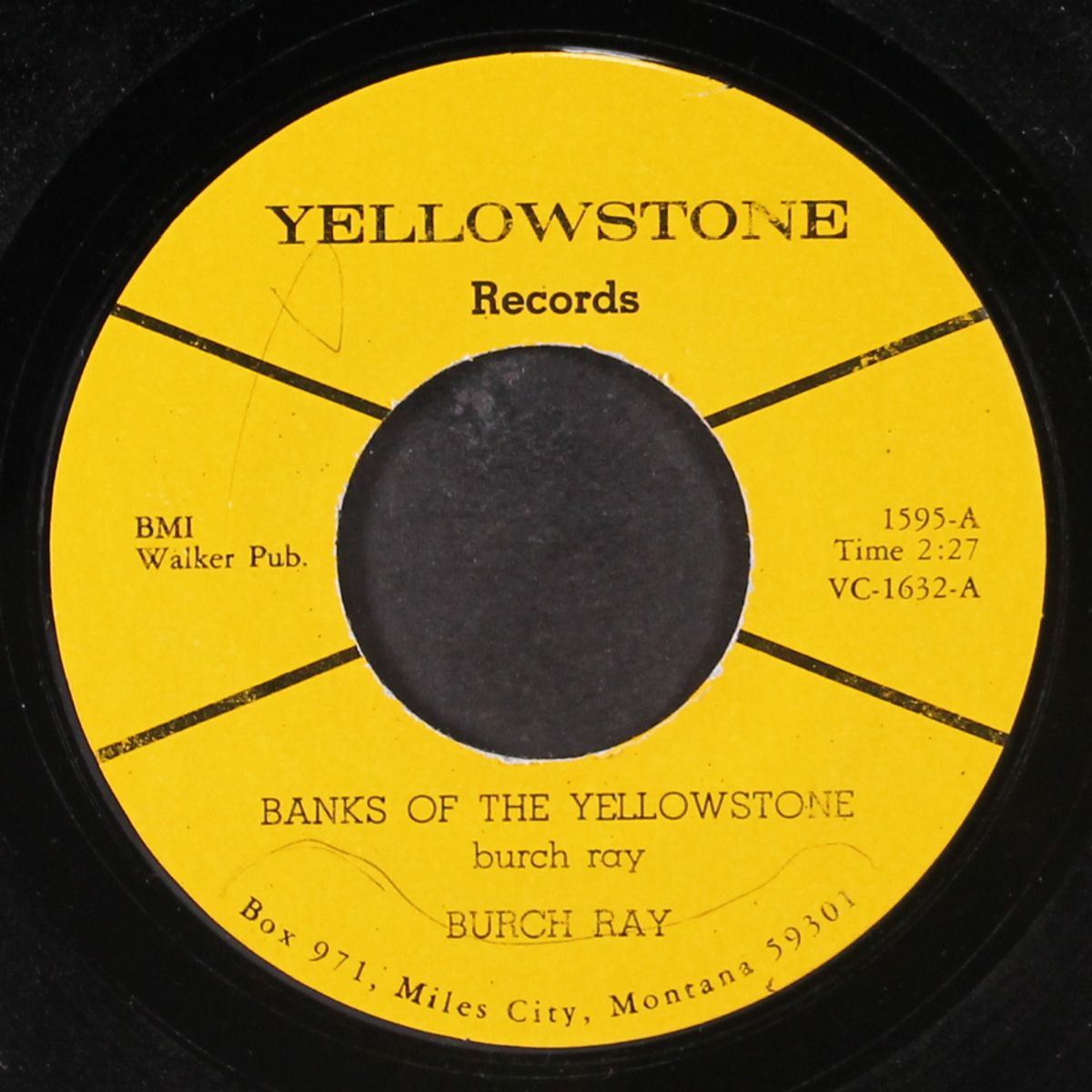 banks of the yellowstone / songs that i sing by BURCH RAY