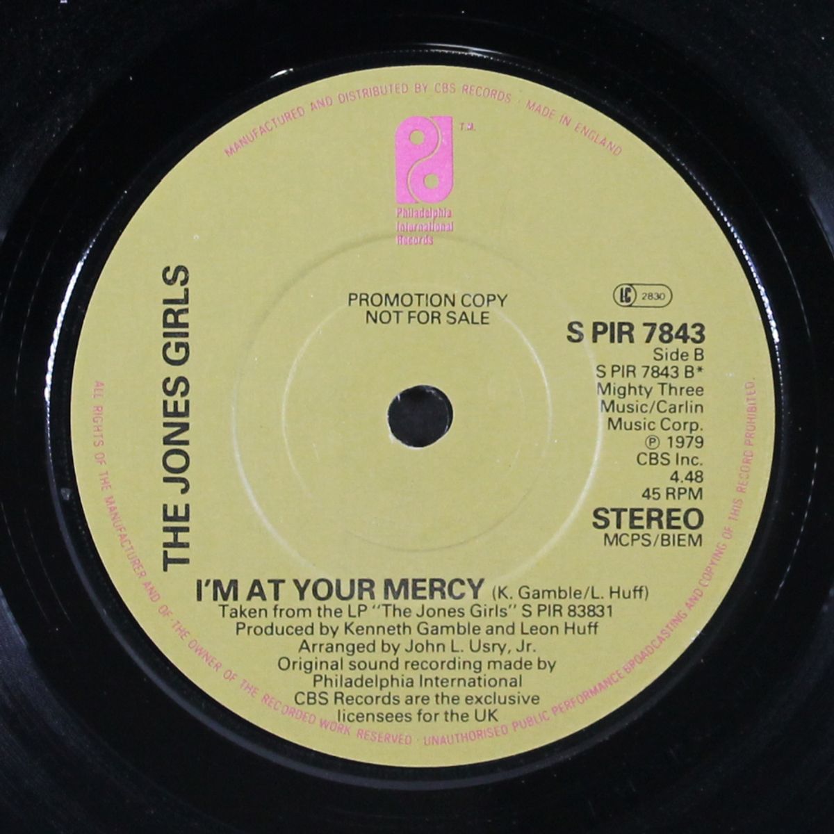you made me love you / i'm at your mercy by JONES GIRLS