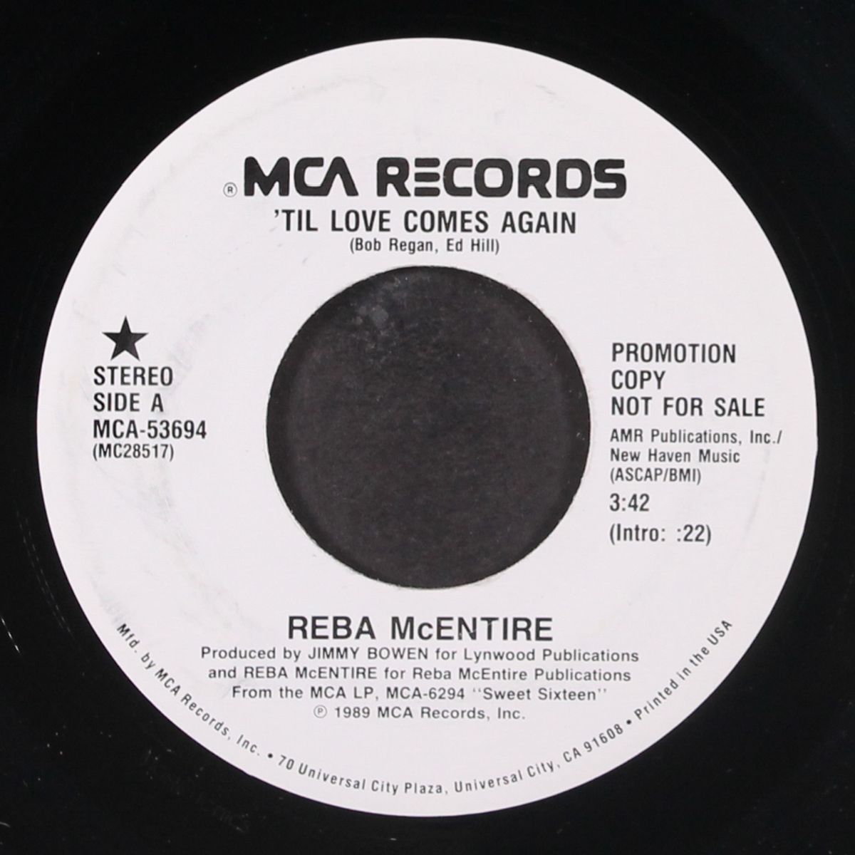 'til love comes again by REBA MCENTIRE