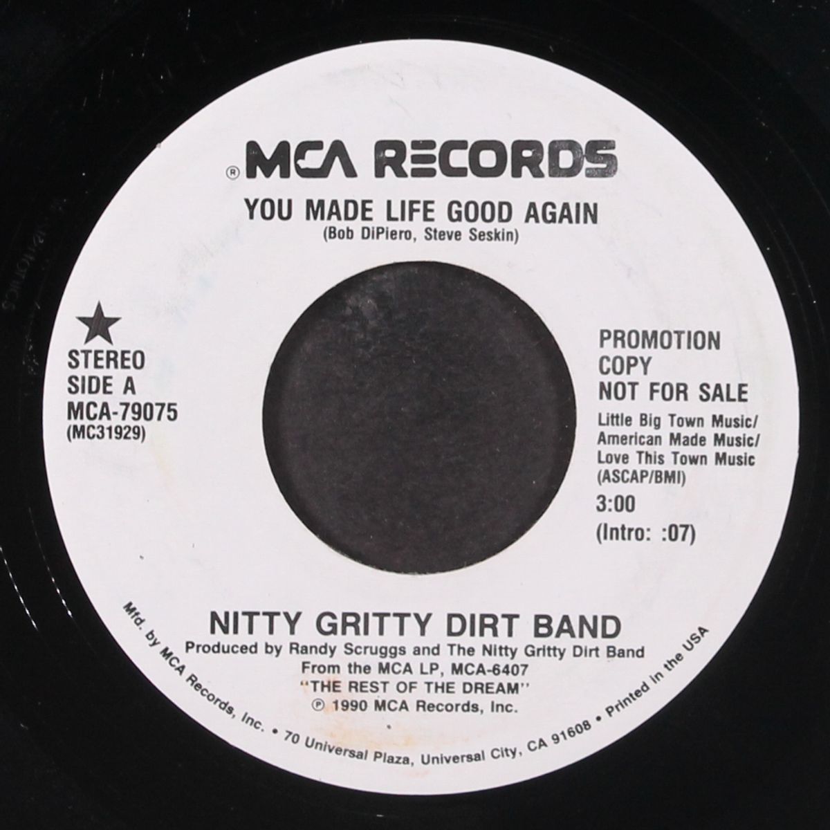 you made life good again by NITTY GRITTY DIRT BAND