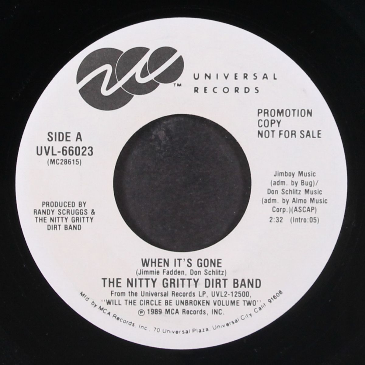 when it's gone by NITTY GRITTY DIRT BAND