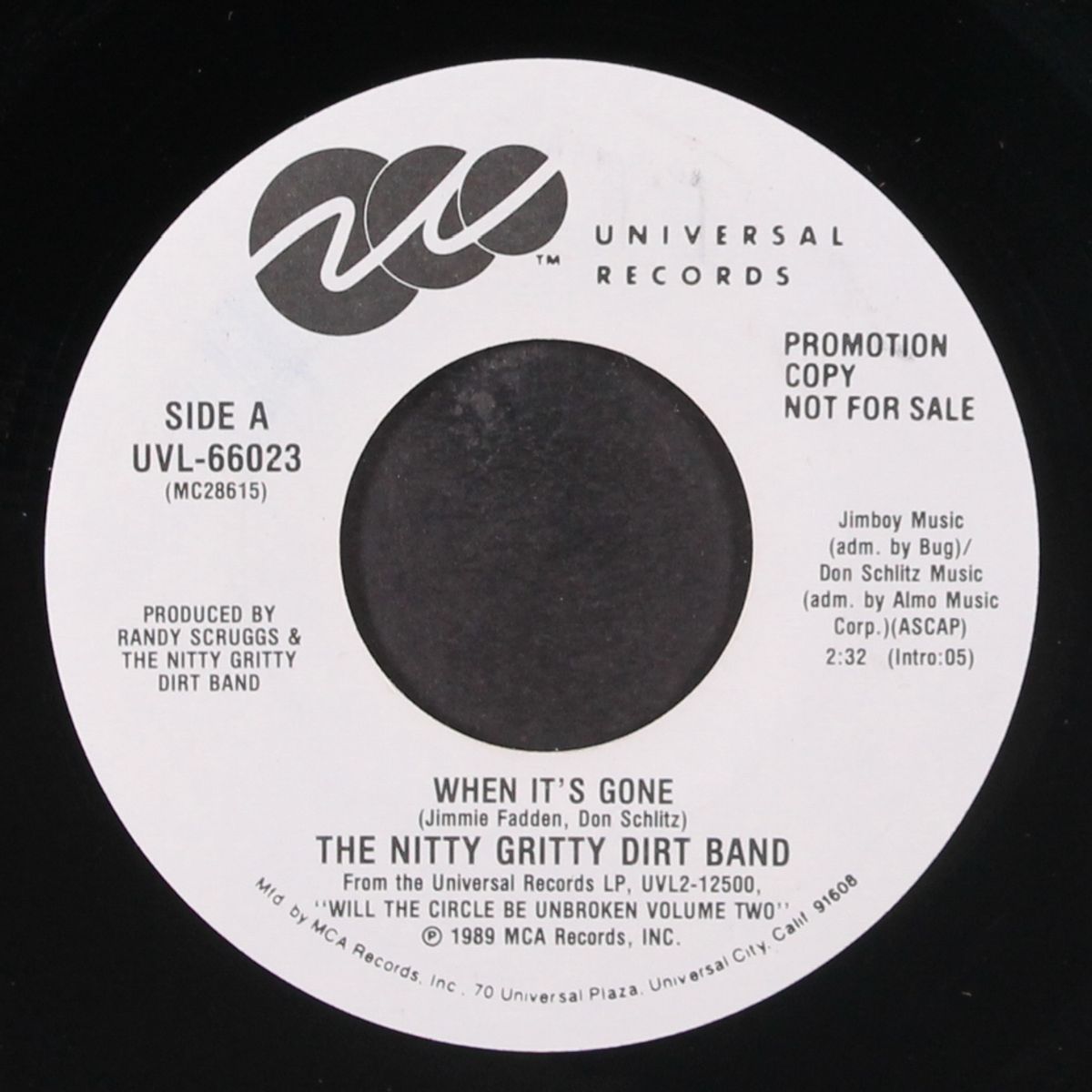 when it's gone by NITTY GRITTY DIRT BAND