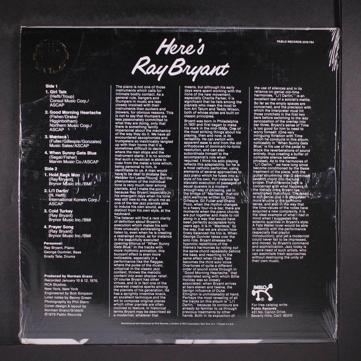 here's ray bryant by RAY BRYANT