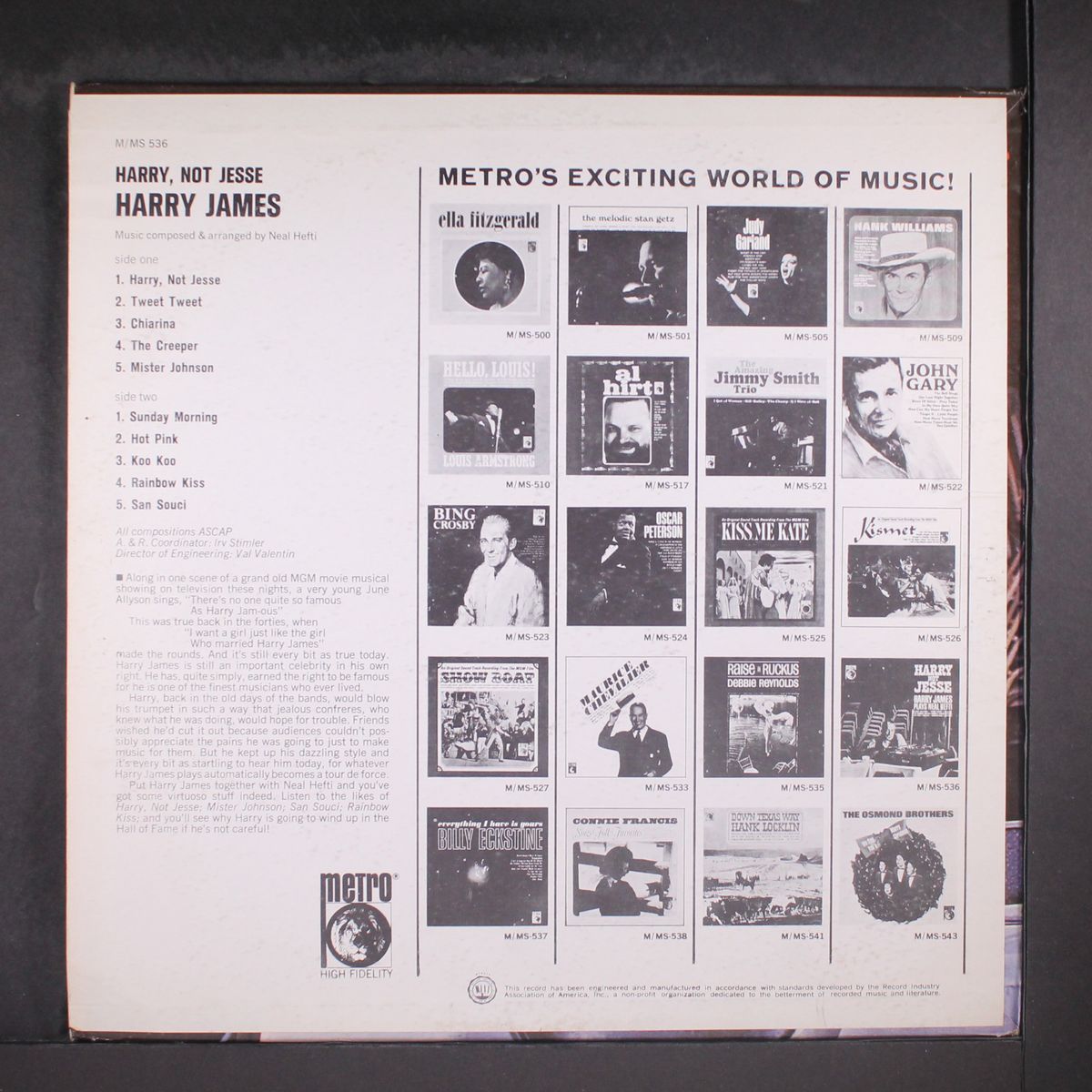 harry not jesse by HARRY JAMES