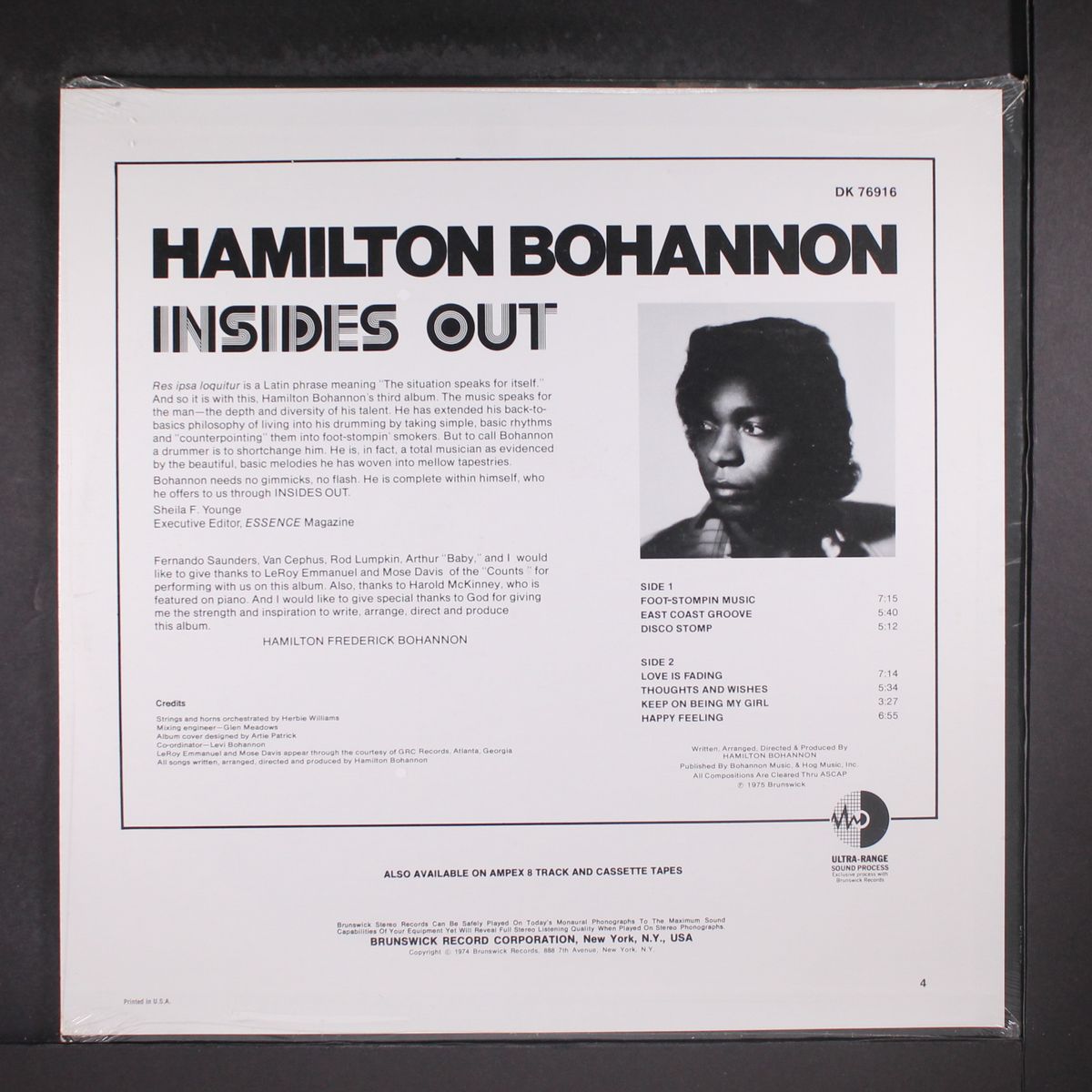 insides out by HAMILTON BOHANNON