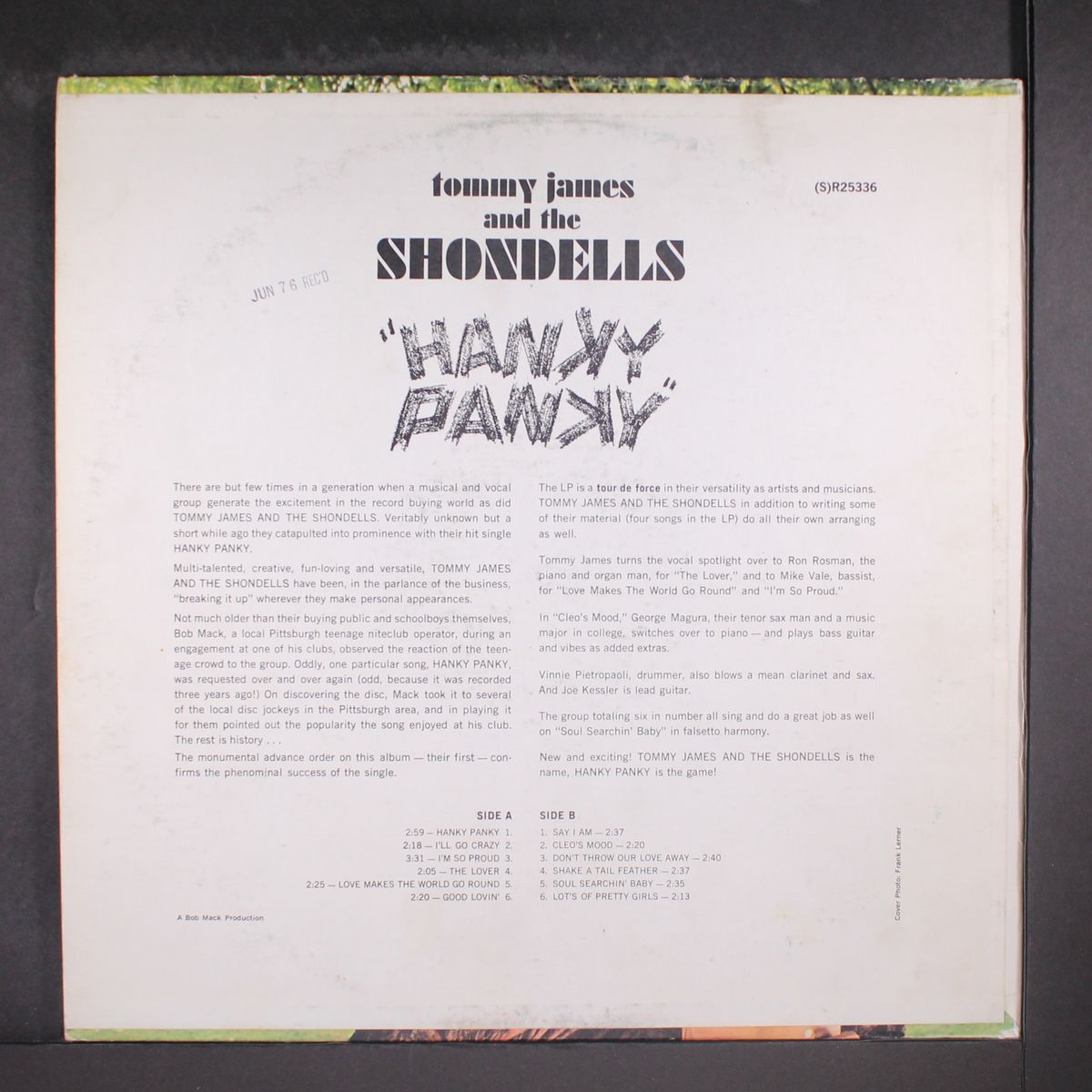 hanky panky by TOMMY JAMES & SHONDELLS