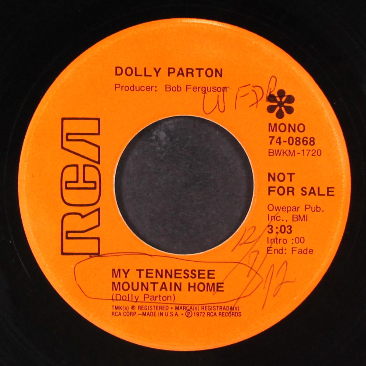 my tennessee mountain home / the better part of life by DOLLY PARTON