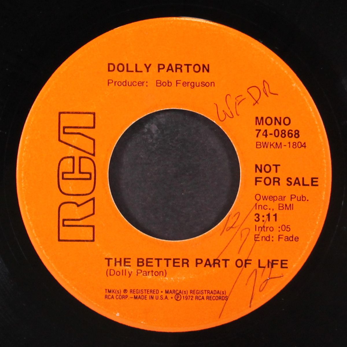 my tennessee mountain home / the better part of life by DOLLY PARTON