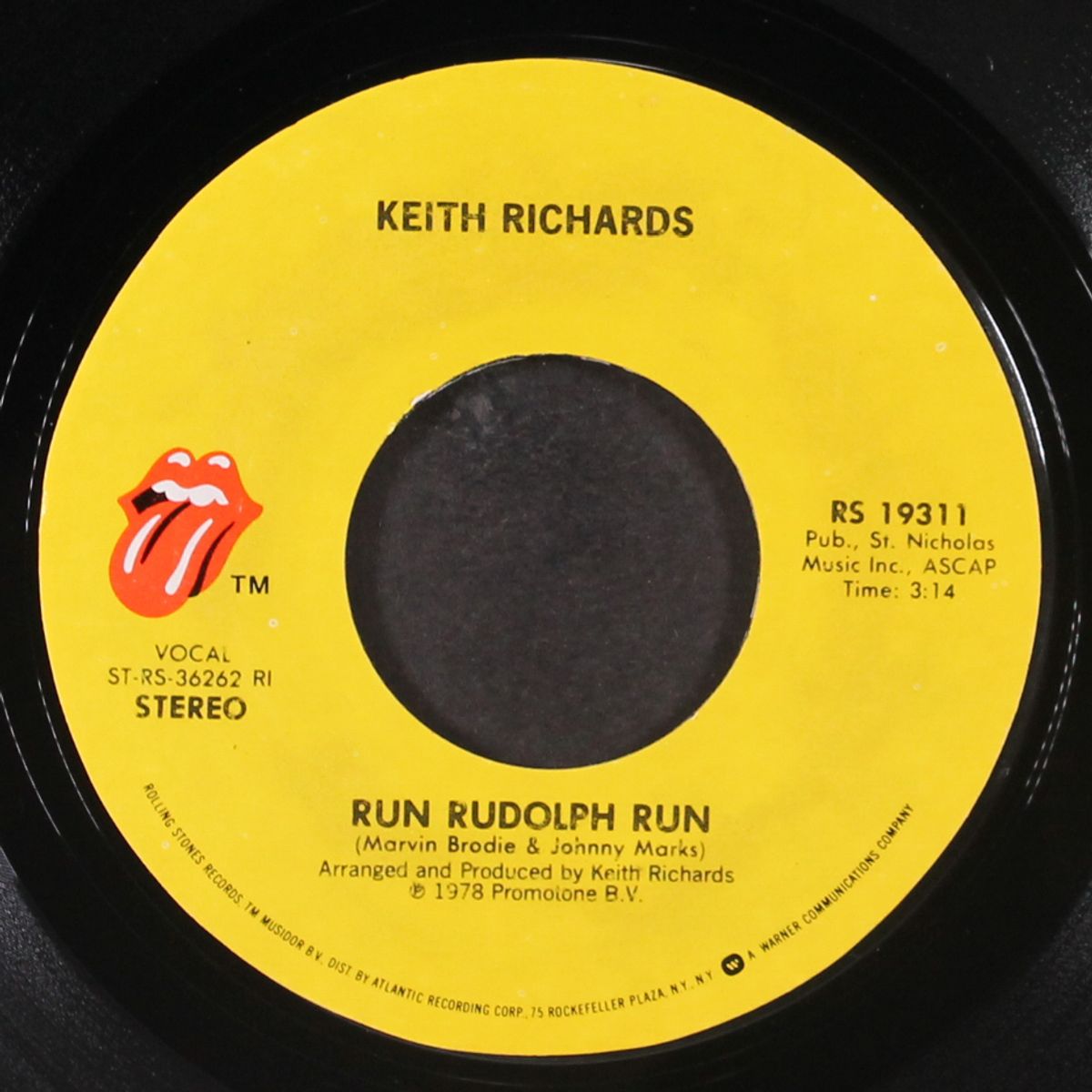 run rudolph run / the harder they come by KEITH RICHARDS
