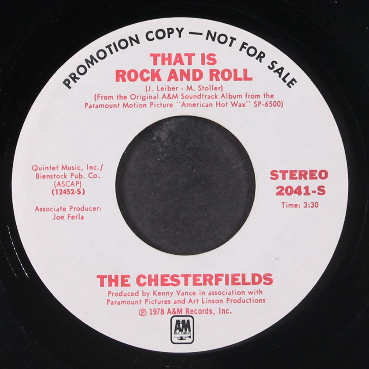 why do fools fall in love / that is rock and roll by CHESTERFIELDS