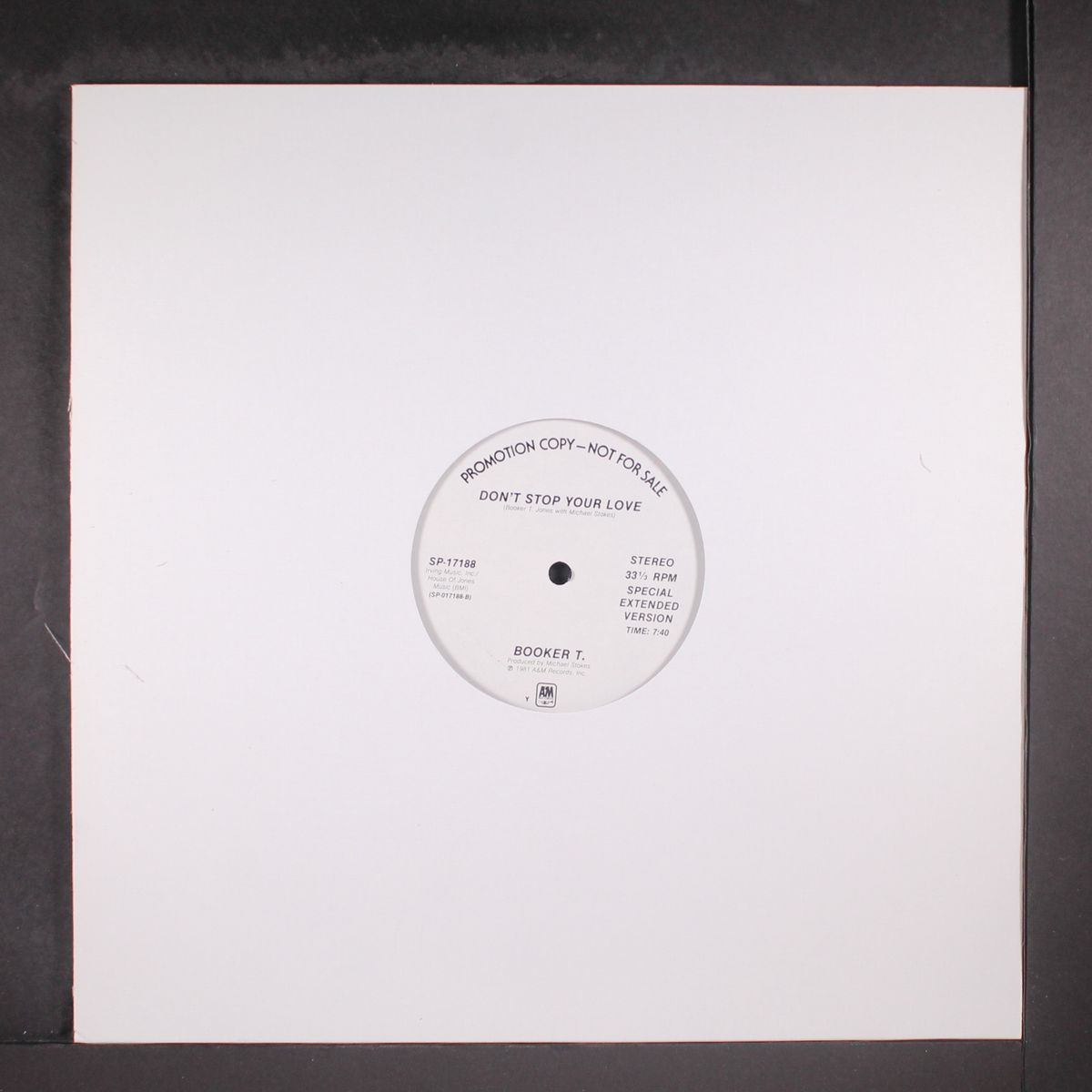 don't stop your love / extended version by BOOKER T