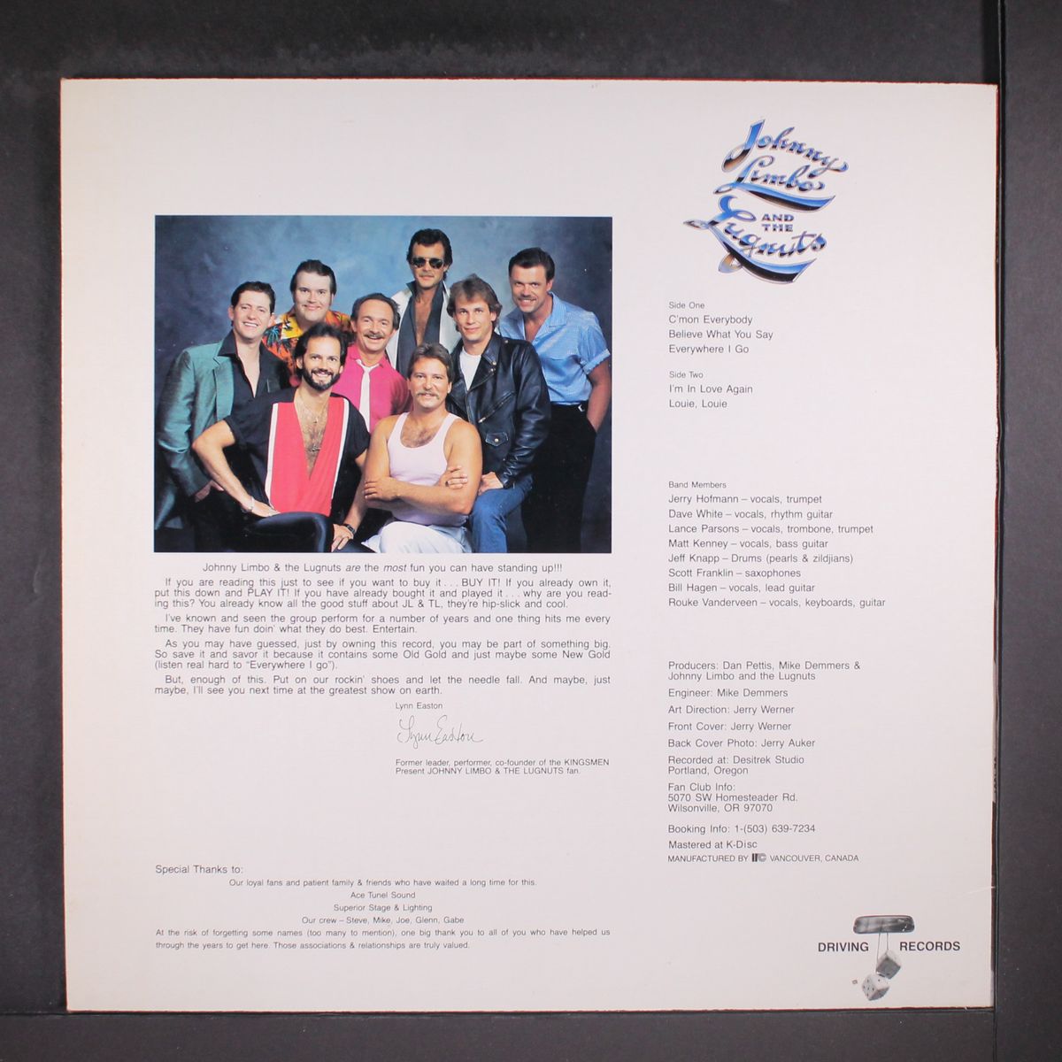 same by JOHNNY LIMBO & LUGNUTS