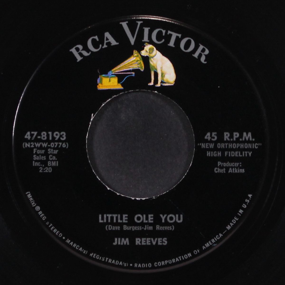 guilty / little ole you by JIM REEVES