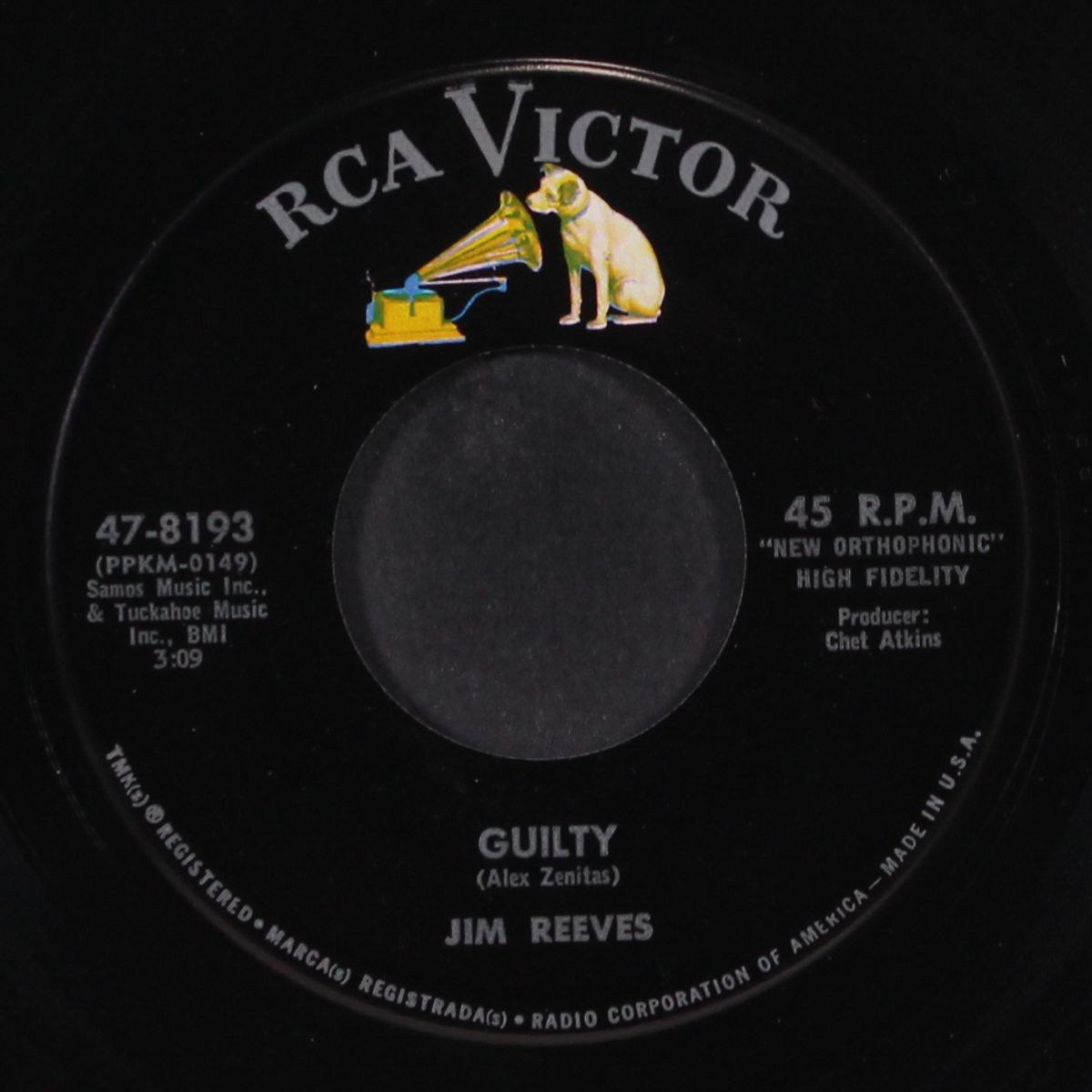 guilty / little ole you by JIM REEVES