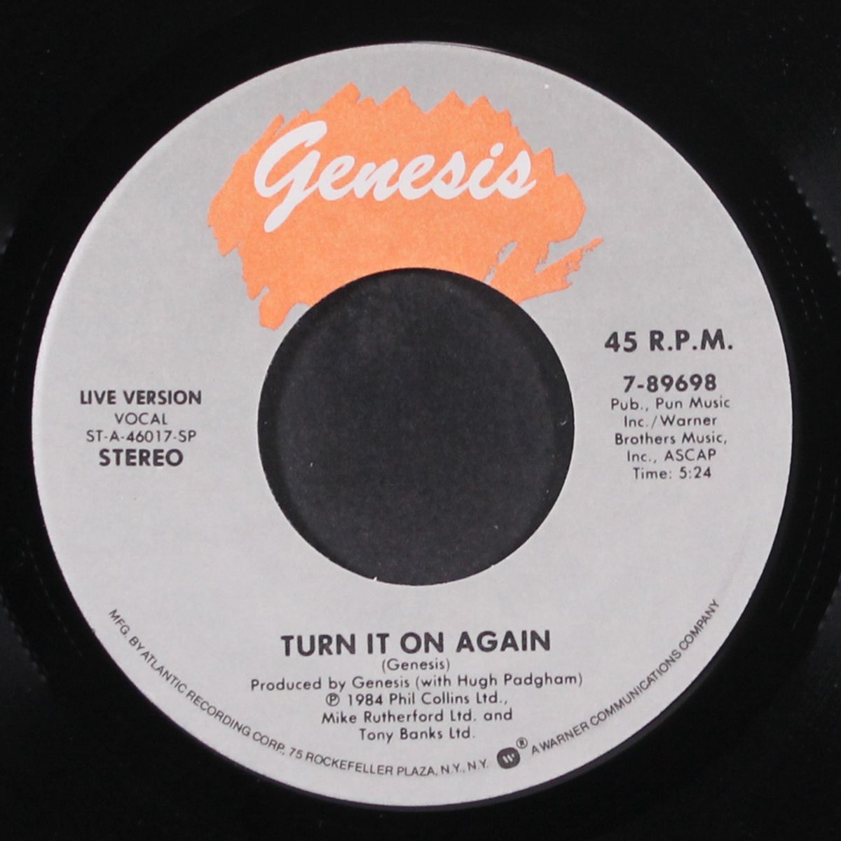illegal alien / turn it on again by GENESIS