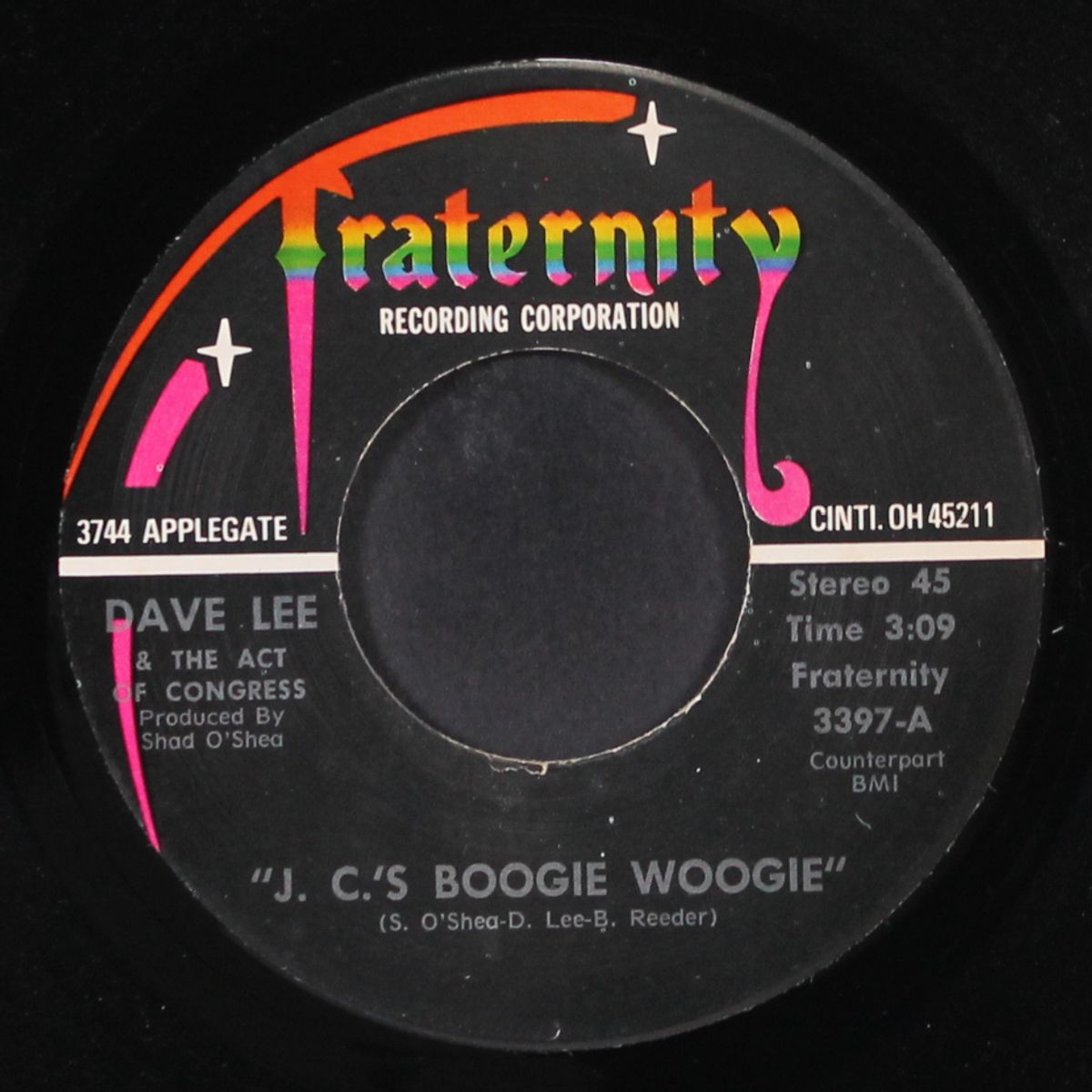 up on the hill / j.c.'s boogie woogie by DAVE LEE & THE ACT OF CONGRESS