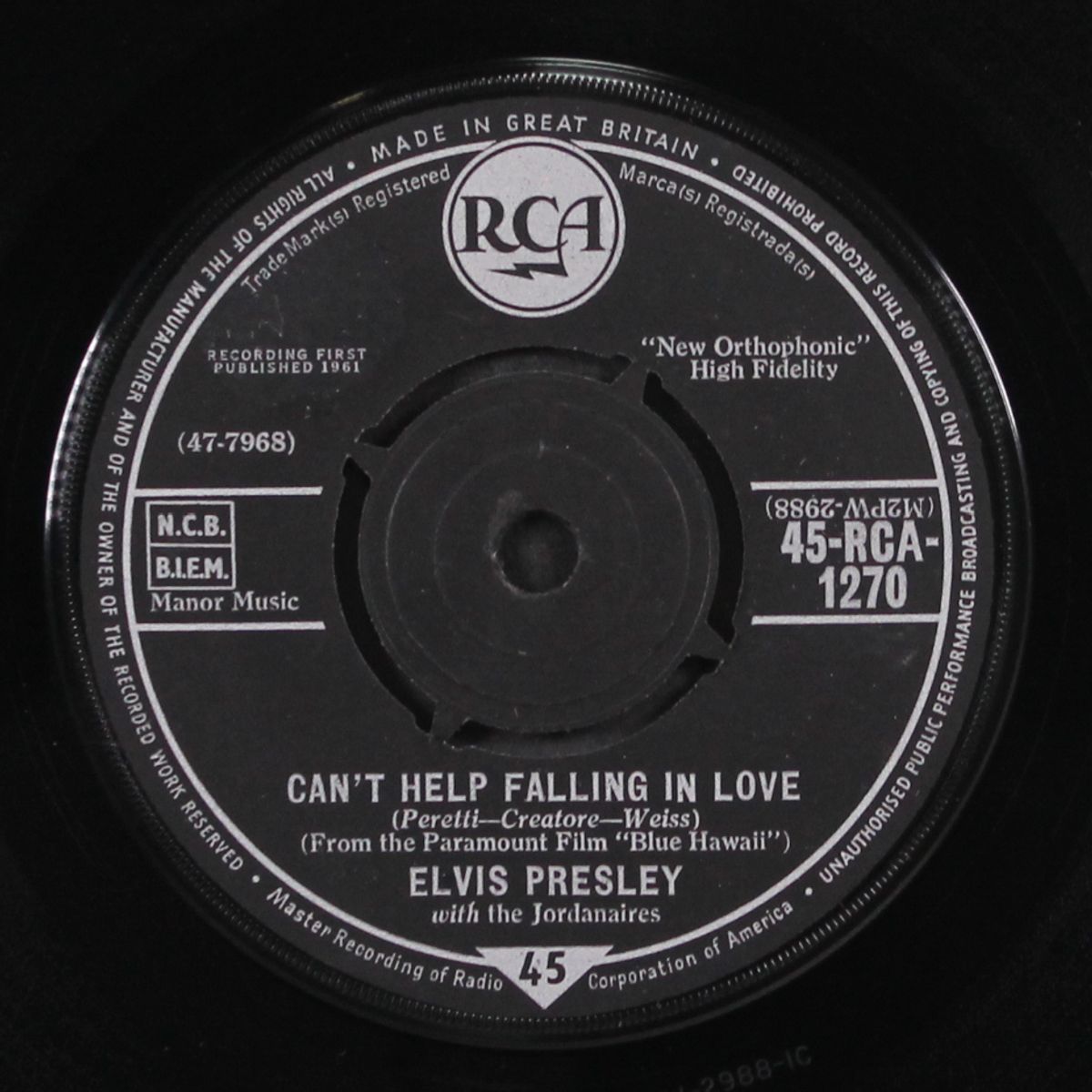 can't help falling in love / rock-a-hula baby by ELVIS PRESLEY