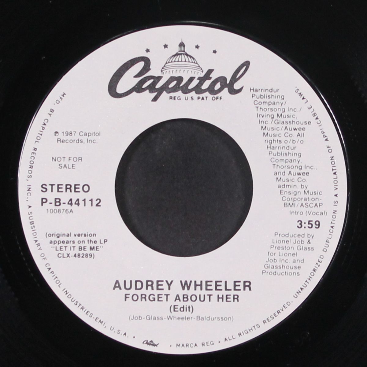 forget about her by AUDREY WHEELER