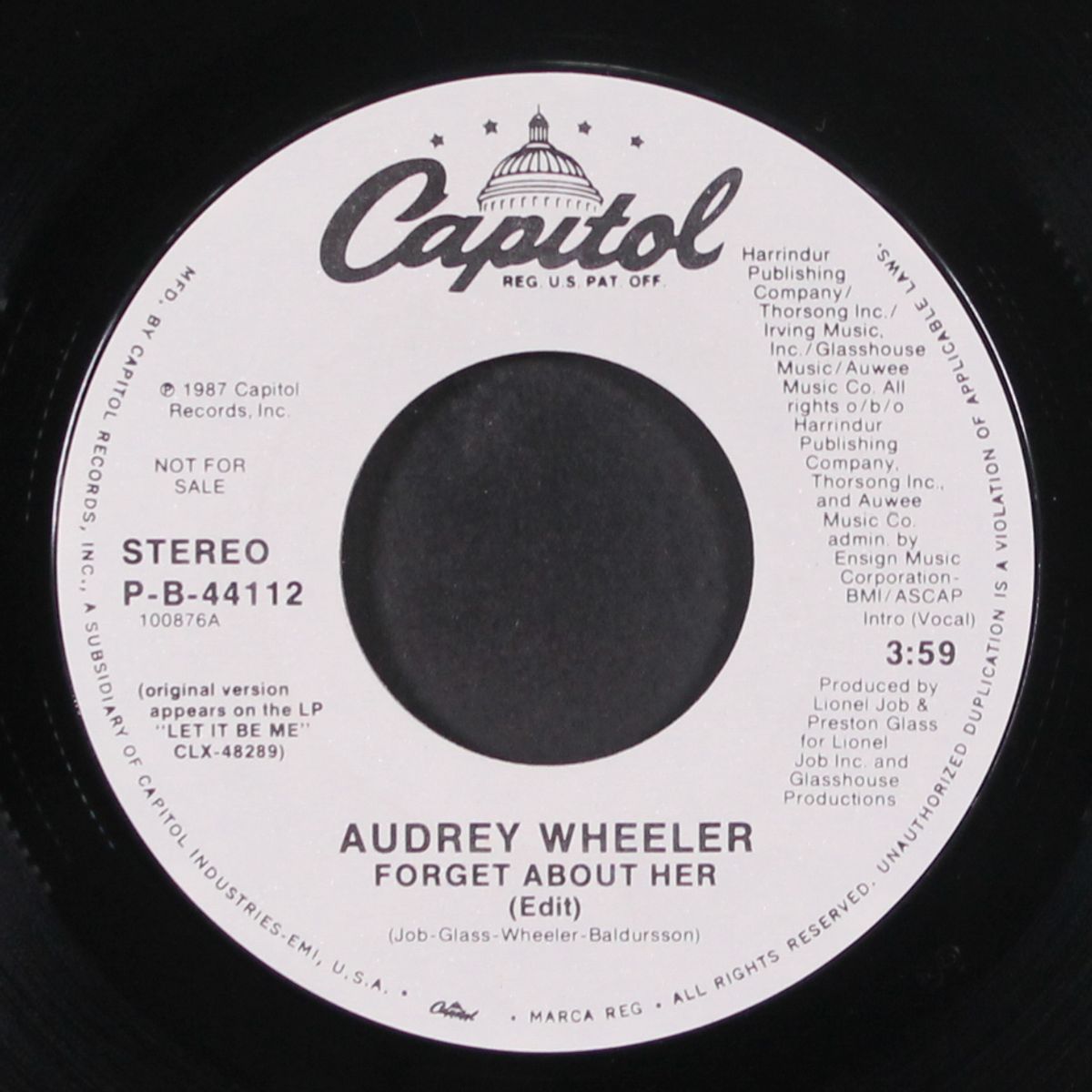 forget about her by AUDREY WHEELER