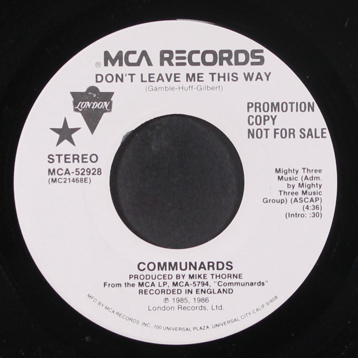 don't leave me this way by COMMUNARDS