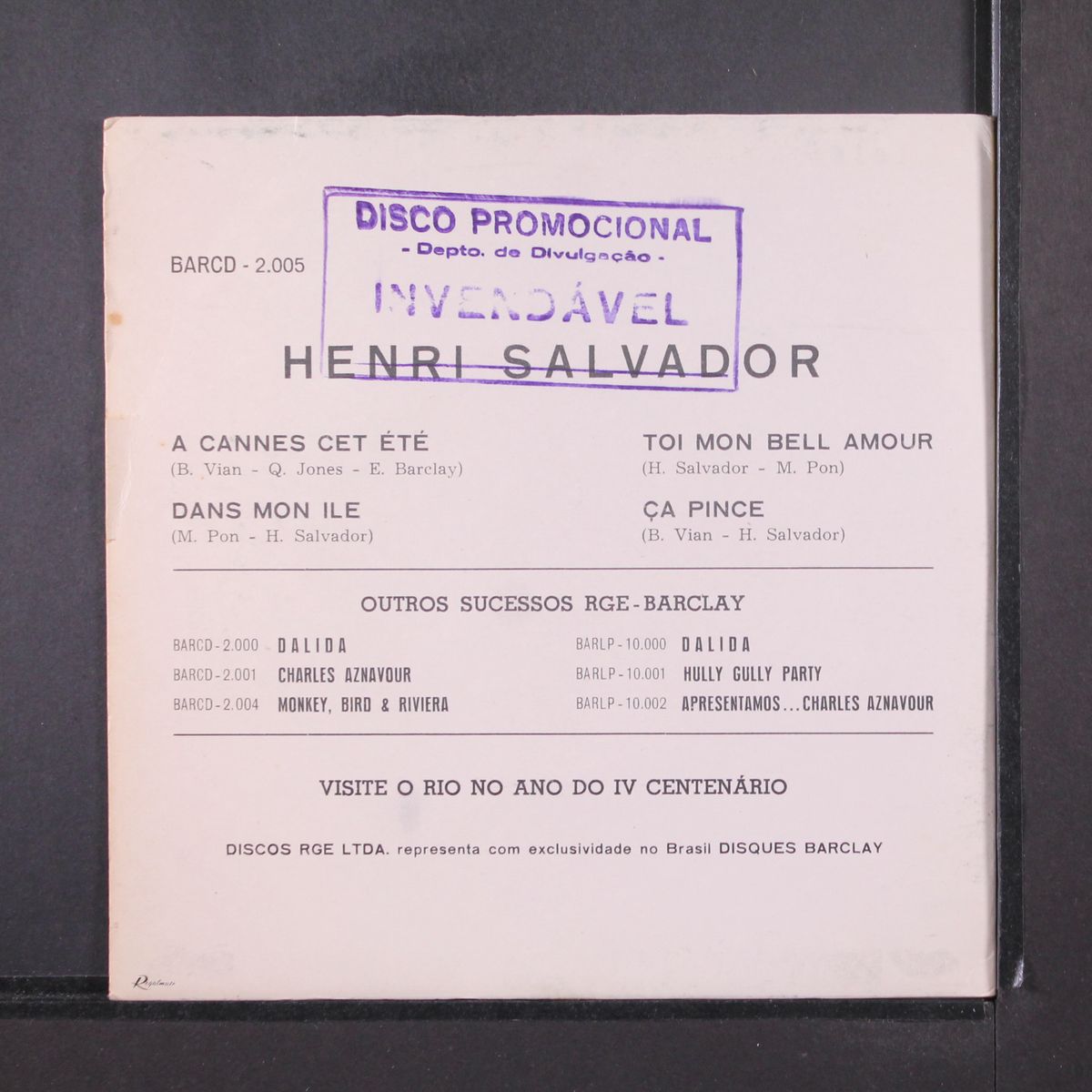 dans mon ile by HENRI SALVADOR