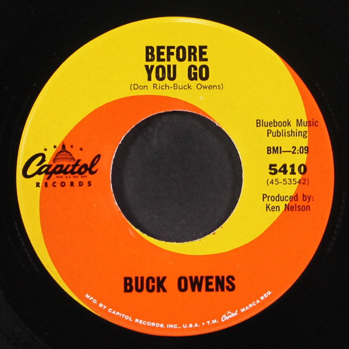 before you go / no one but you by BUCK OWENS