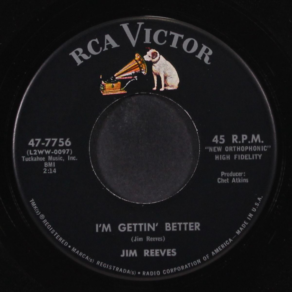 i'm gettin' better by JIM REEVES