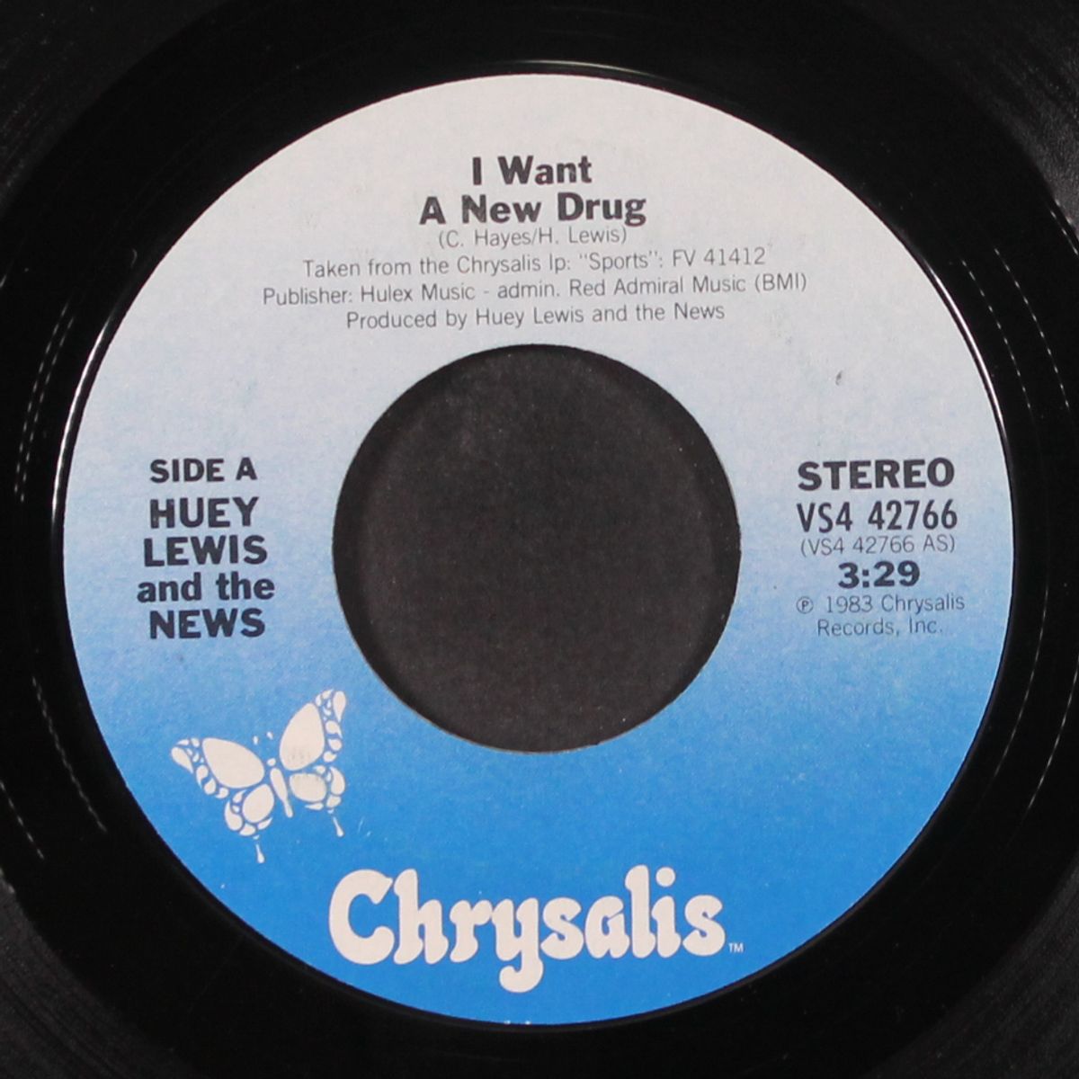 i want a new drug / finally found a home by HUEY LEWIS & NEWS