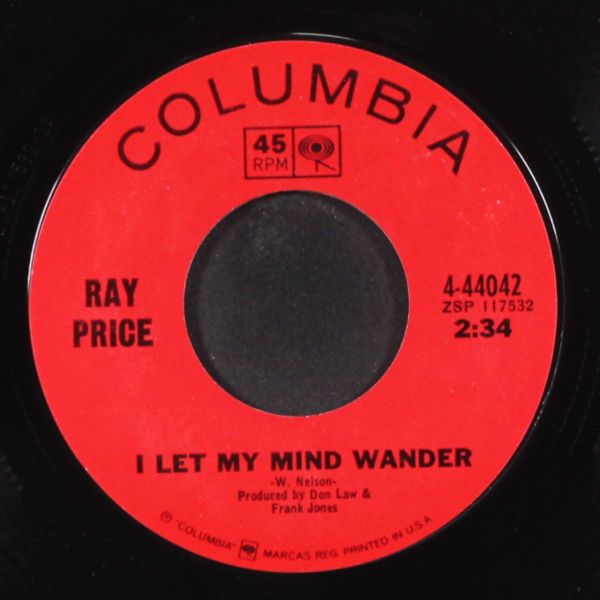 danny boy / i let my mind wander by RAY PRICE