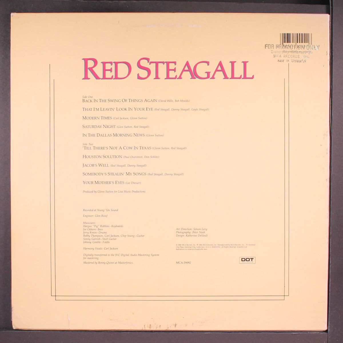 red steagall by RED STEAGALL