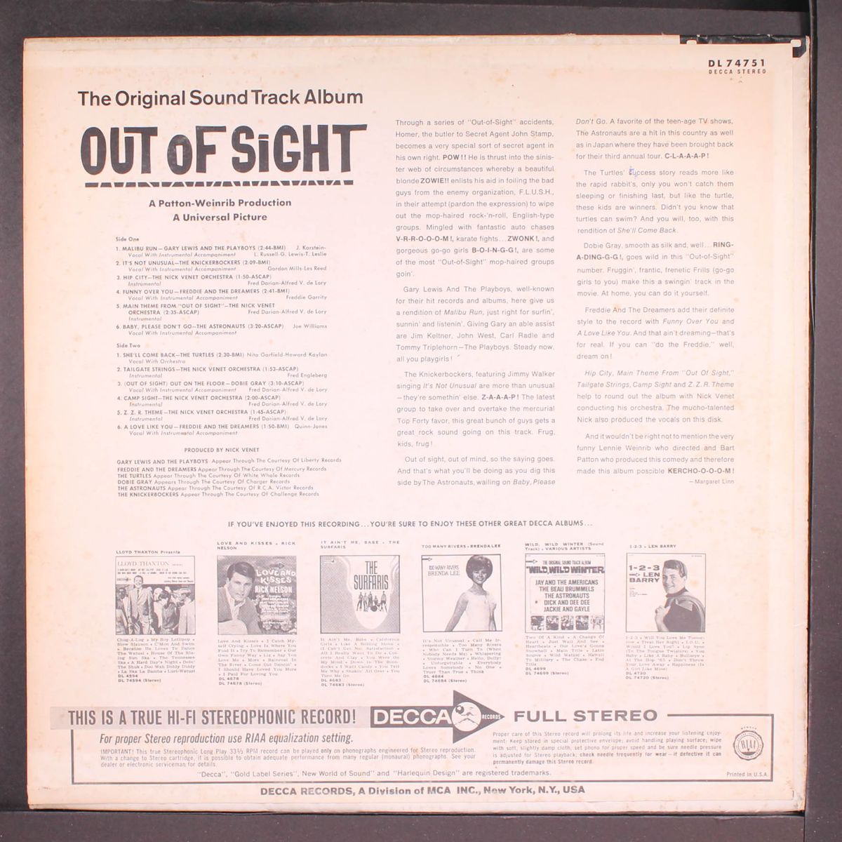 out of sight by SOUNDTRACK