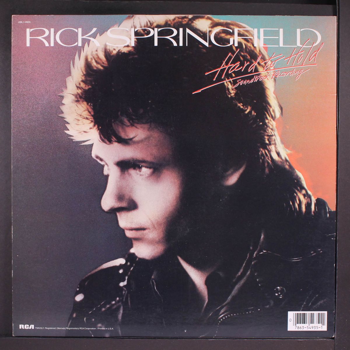 hard to hold soundtrack by RICK SPRINGFIELD