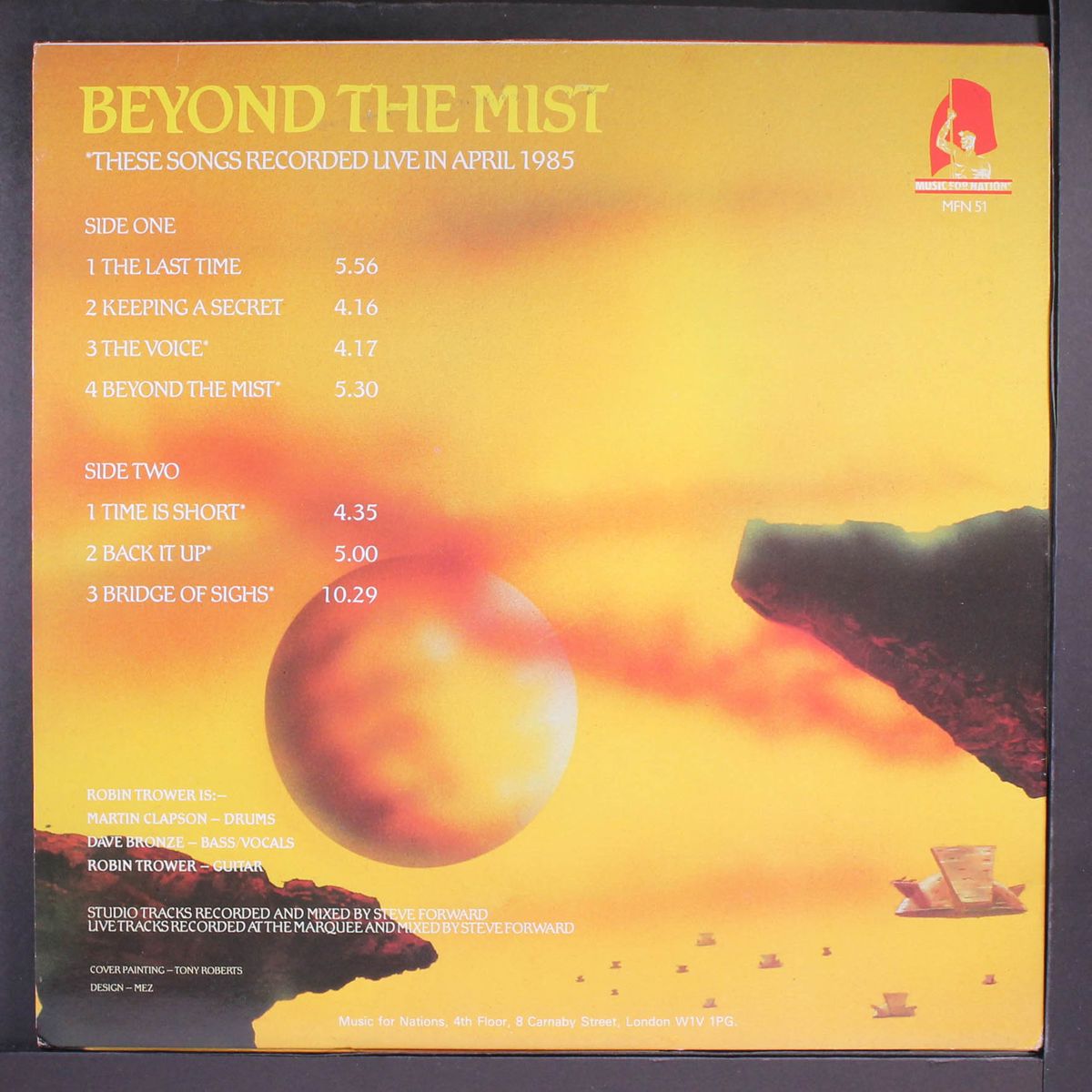beyond the mist by ROBIN TROWER