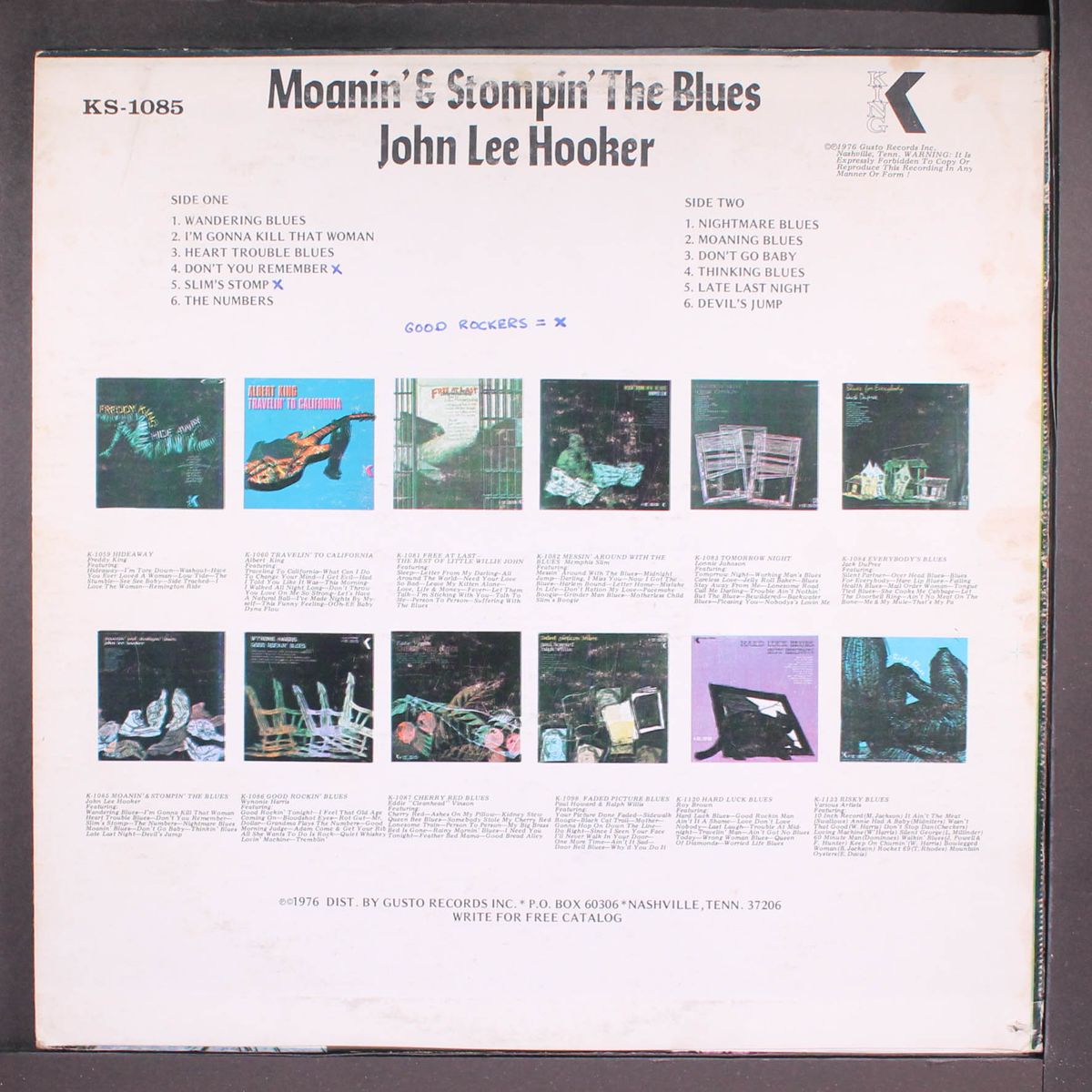 moanin' and stompin' blues by JOHN LEE HOOKER