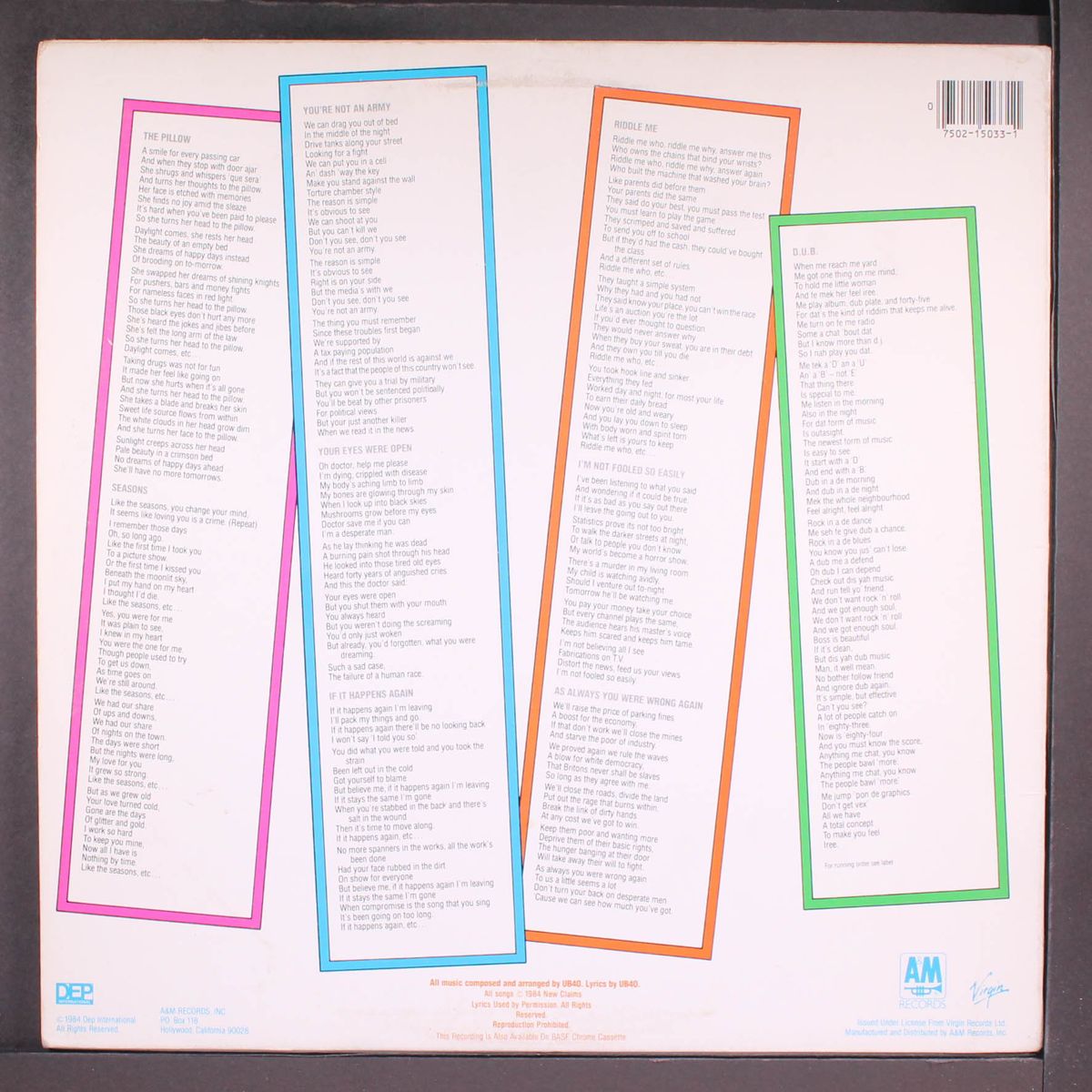 geffery morgan by UB40
