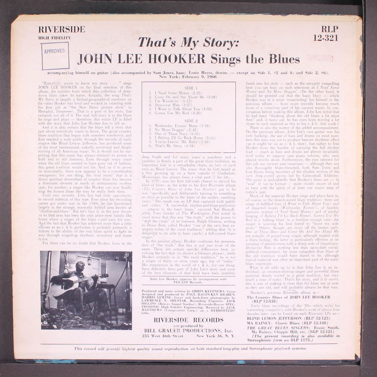 that's my story by JOHN LEE HOOKER