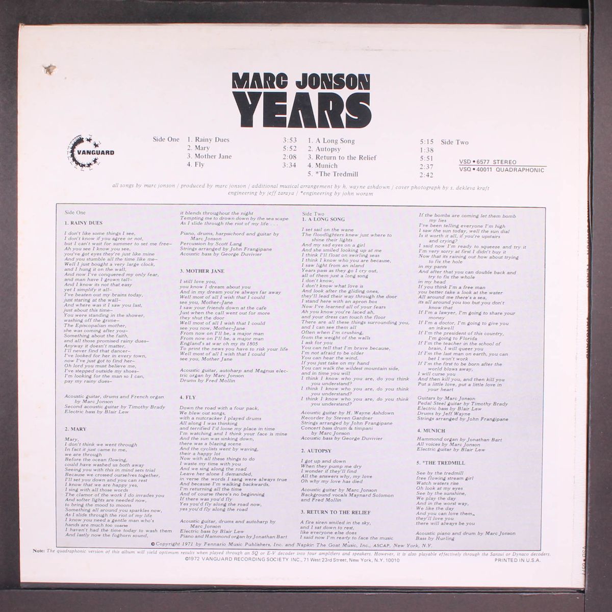 years by MARC JONSON