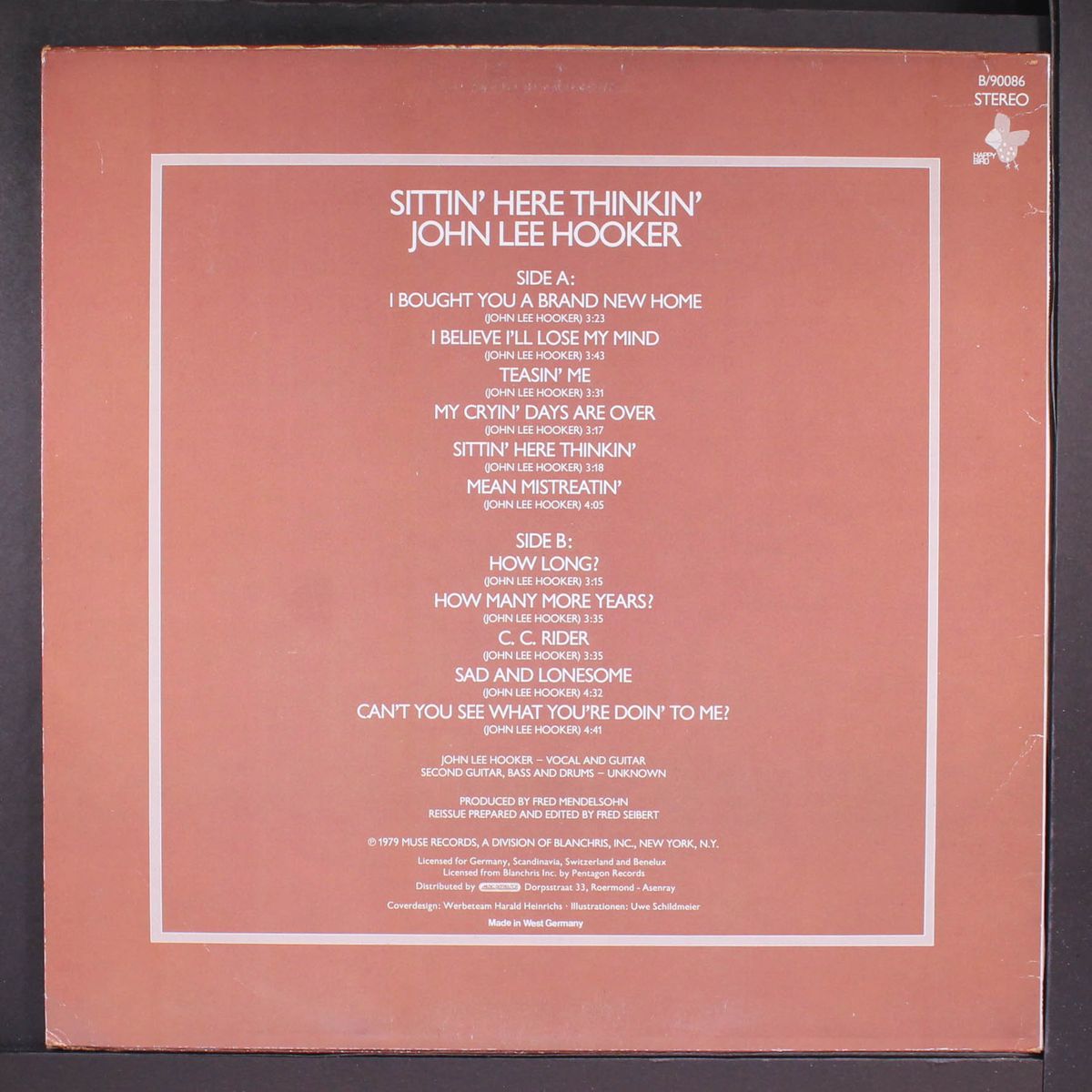 sittin' here thinkin' by JOHN LEE HOOKER
