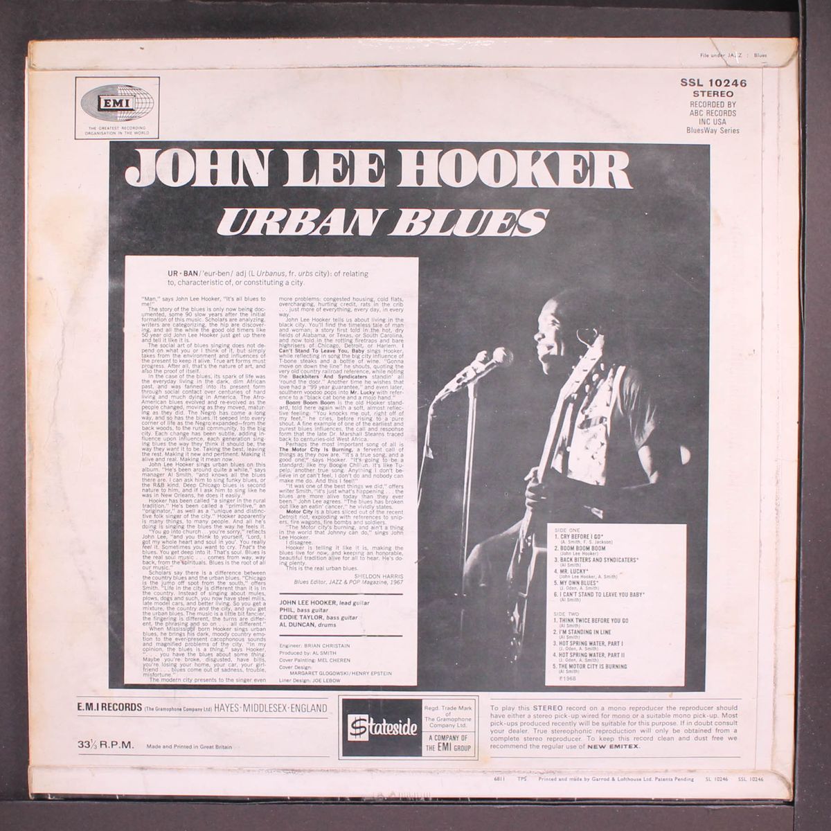 urban blues by JOHN LEE HOOKER