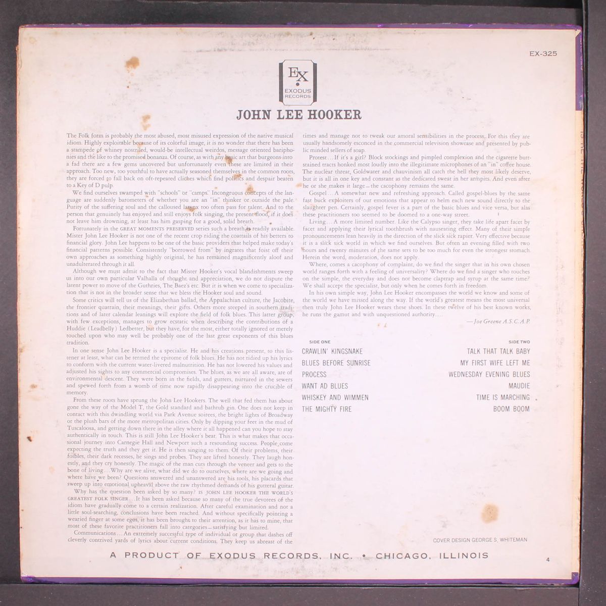 is he the world's greatest blues singer? by JOHN LEE HOOKER