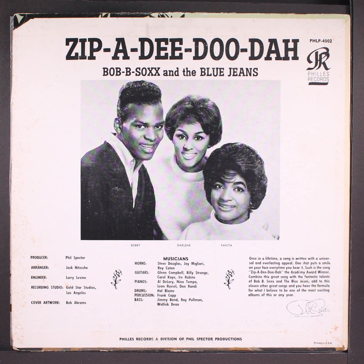 zip-a-dee doo-dah by BOB B. SOXX & BLUE JEANS