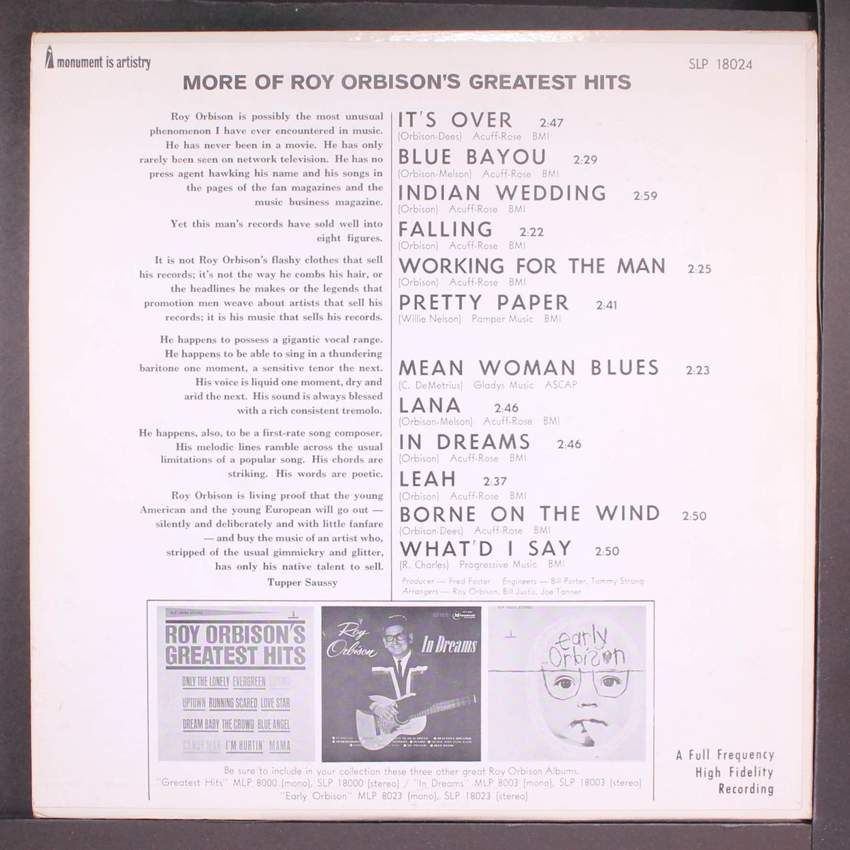 more of roy orbison's greatest hits by ROY ORBISON